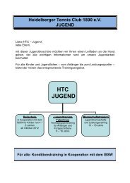 HTC JUGEND - Heidelberger Tennisclub 1890 eV