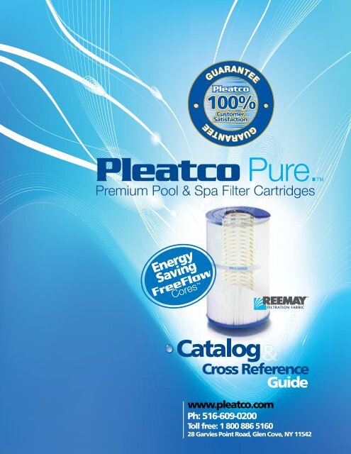 Pure Pleatco Filtration Pool Spa Filter PSANT20P3 1.50" SAE NIP 