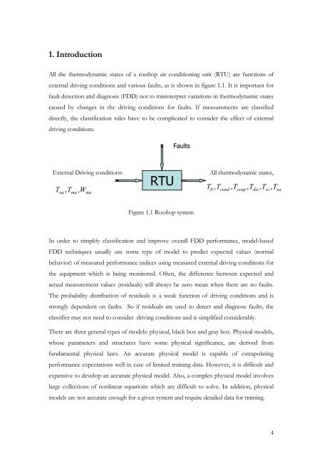 Fault Detection and Diagnostics for Rooftop Air Conditioners