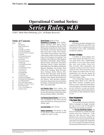 Version 4.0 rules (PDF) - MMP Gamers Archive