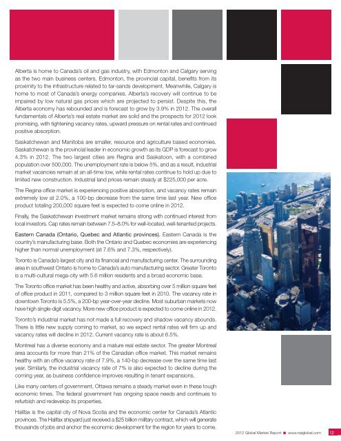 2012 Global Market report - NAI Global