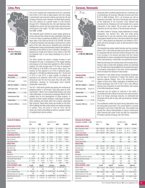 2012 Global Market report - NAI Global