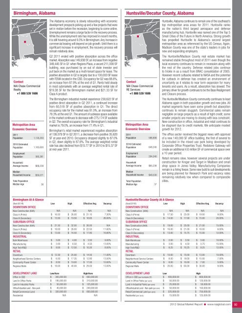 2012 Global Market report - NAI Global