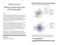 Reading and drawing maps of the blogosphere. - eJournalist