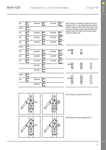 ObjektbeschlÃ¤ge Premium Design Line Ãbersicht Modelle KnÃ¶pfe ...