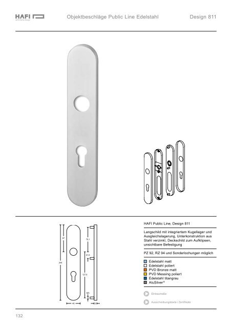 ObjektbeschlÃ¤ge Premium Design Line Ãbersicht Modelle KnÃ¶pfe ...