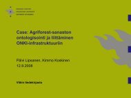 Agriforest-sanaston ontologisointi ja liittÃ¤minen ... - SeCo - TKK