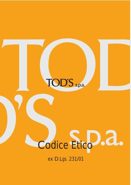 Codice Etico - Tod's