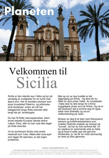 Reiseplanetens guide til Sicilia