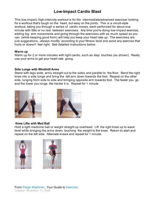 Low impact cheap cardio