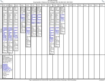 Open PDF Timetable - CPUT Timetable - Cape Peninsula University ...
