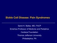 Acute Pain Syndrome - Sickle Cell Disease Association of America