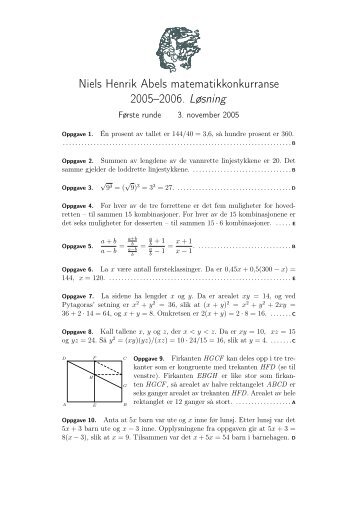 nb - Abelkonkurransen