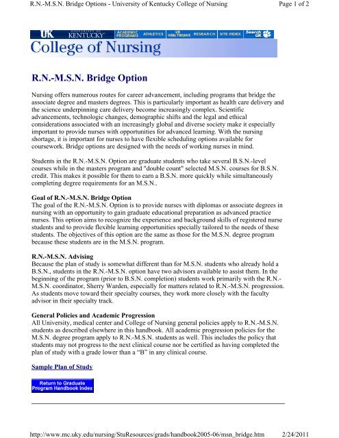 05-06 Graduate Student Handbook.pdf - University of Kentucky