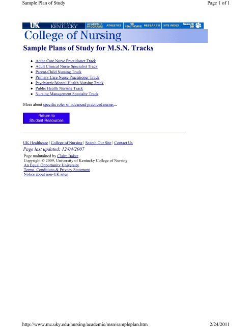 05-06 Graduate Student Handbook.pdf - University of Kentucky