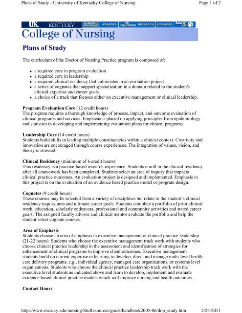 05-06 Graduate Student Handbook.pdf - University of Kentucky