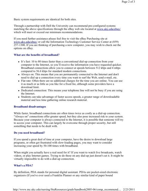 05-06 Graduate Student Handbook.pdf - University of Kentucky