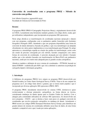 Artigo - Faculdade de Ciências - Universidade do Porto