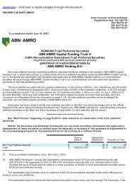 ABN AMRO Capital Funding Trust V ABN AMRO Holding N.V.