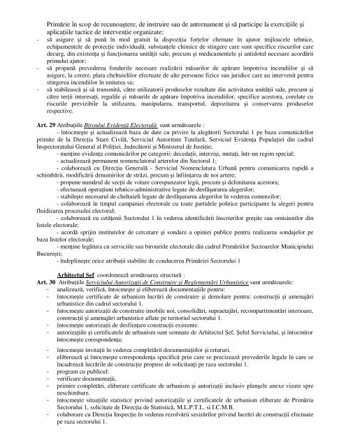 organigrama primariei sectorului 1 - PrimÄria Municipiului BucureÅti
