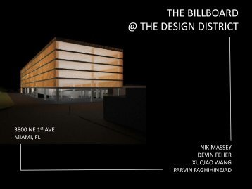 THE BILLBOARD @ THE DESIGN DISTRICT - Master in Real Estate ...