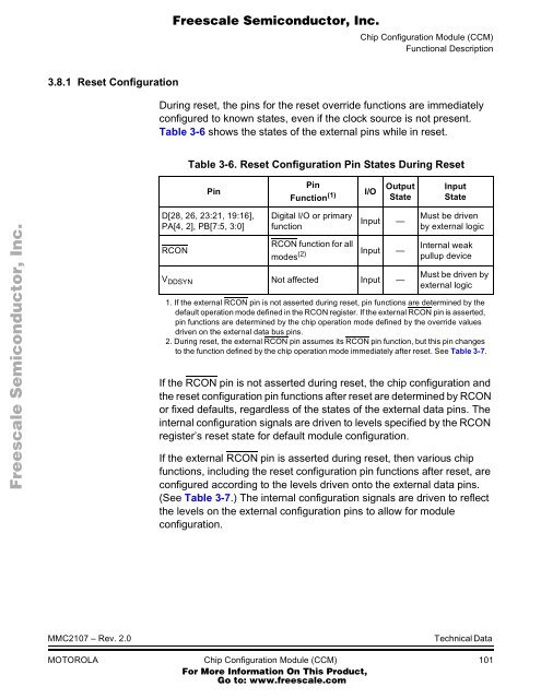 MMC2107 - Freescale Semiconductor