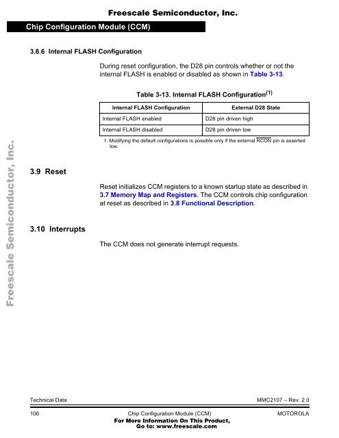 MMC2107 - Freescale Semiconductor