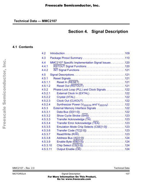 MMC2107 - Freescale Semiconductor