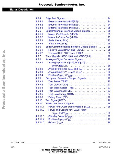 MMC2107 - Freescale Semiconductor