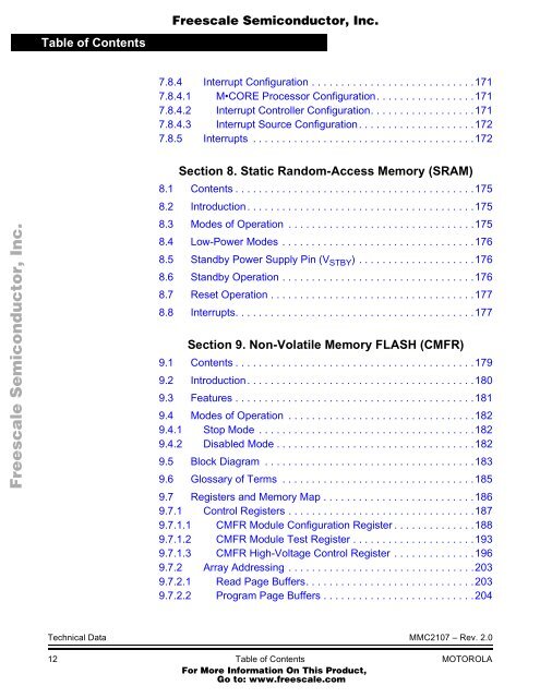 MMC2107 - Freescale Semiconductor