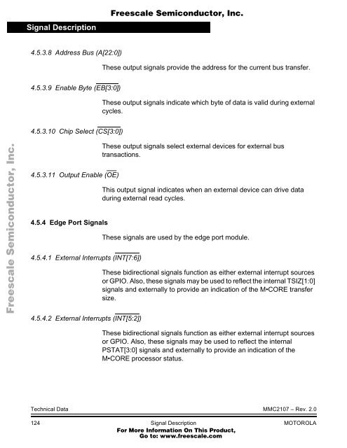 MMC2107 - Freescale Semiconductor