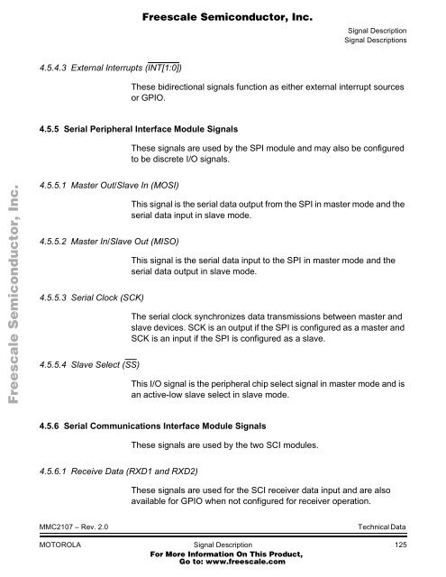 MMC2107 - Freescale Semiconductor