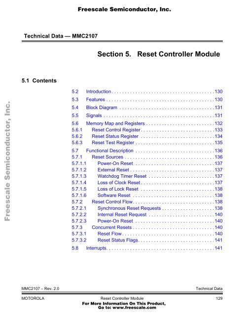 MMC2107 - Freescale Semiconductor