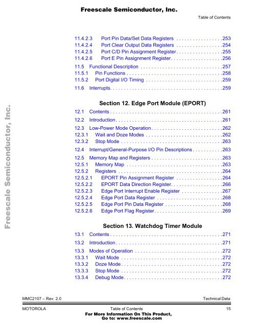 MMC2107 - Freescale Semiconductor