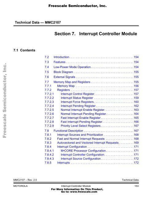 MMC2107 - Freescale Semiconductor