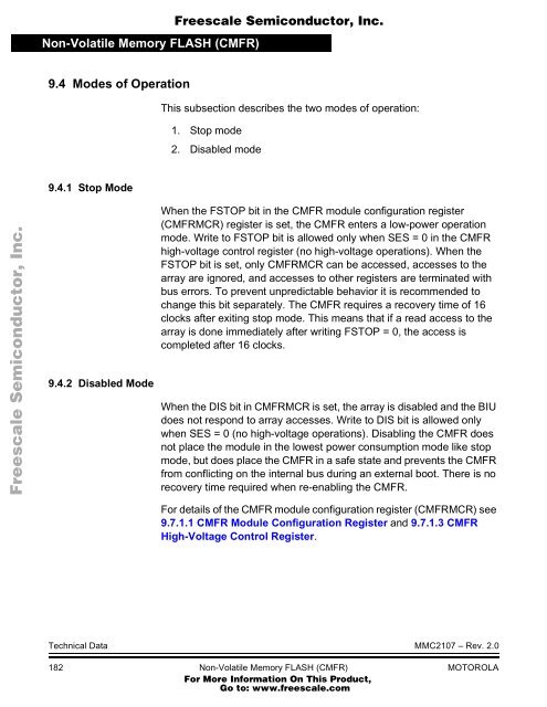 MMC2107 - Freescale Semiconductor