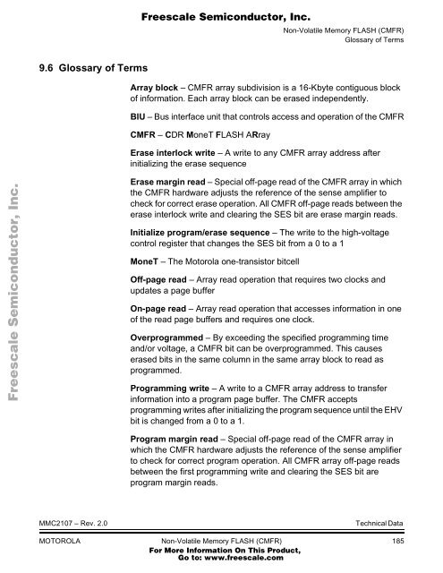 MMC2107 - Freescale Semiconductor