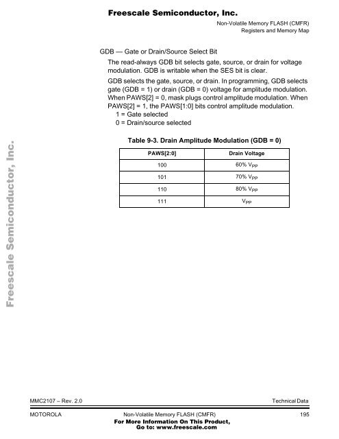 MMC2107 - Freescale Semiconductor