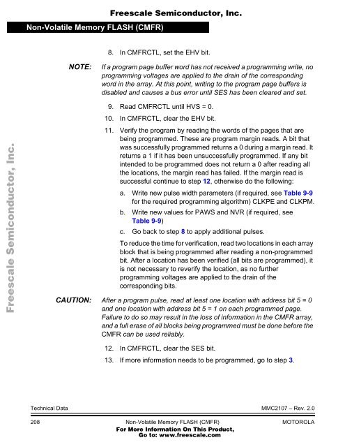 MMC2107 - Freescale Semiconductor