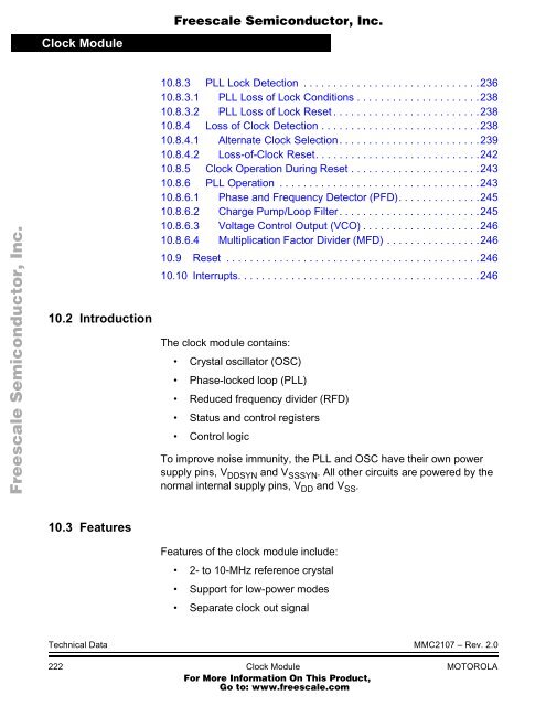 MMC2107 - Freescale Semiconductor