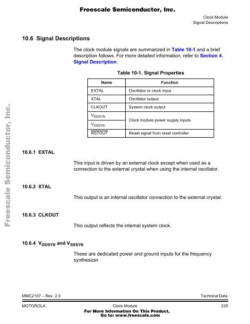 MMC2107 - Freescale Semiconductor