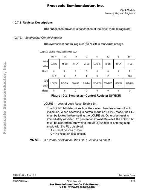 MMC2107 - Freescale Semiconductor