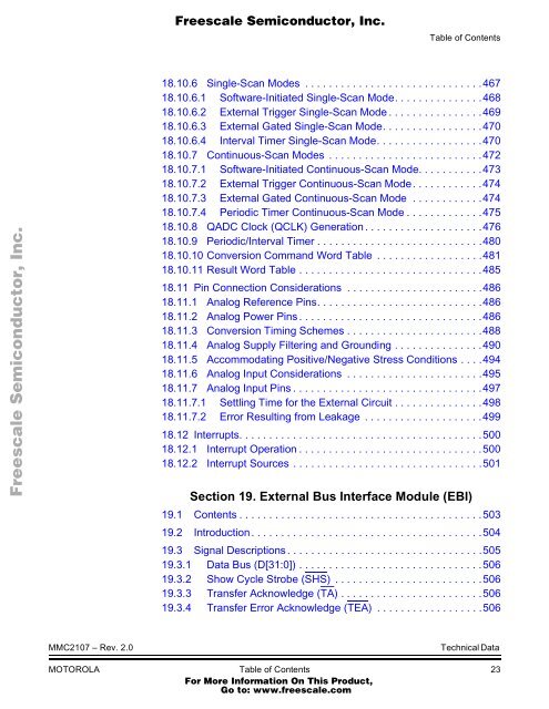 MMC2107 - Freescale Semiconductor