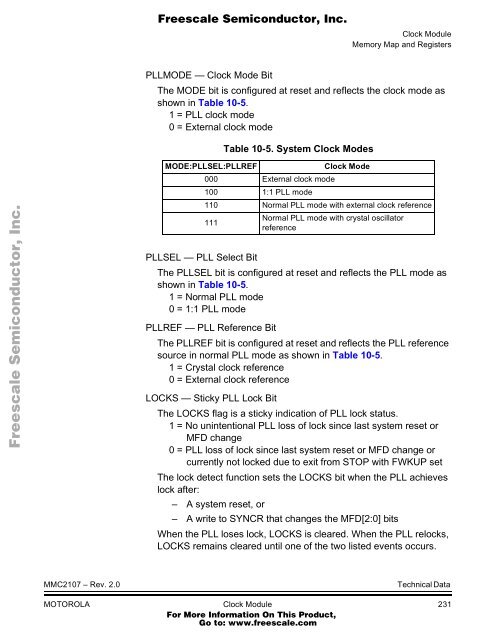 MMC2107 - Freescale Semiconductor