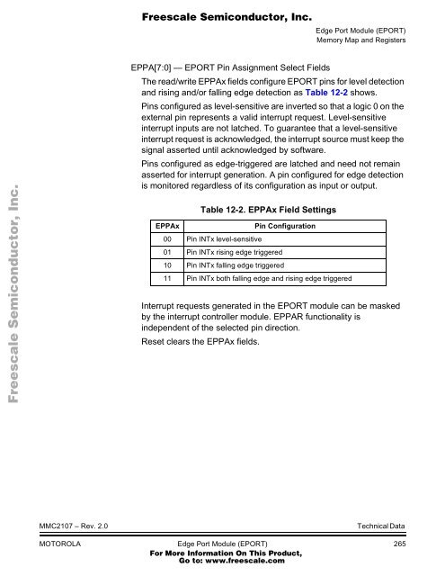 MMC2107 - Freescale Semiconductor