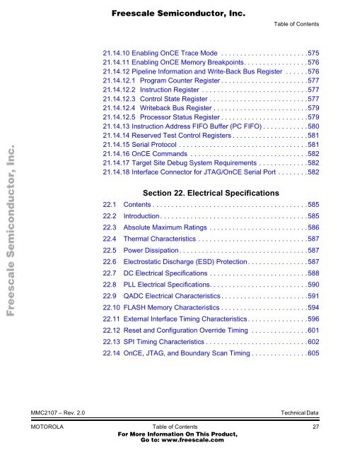 MMC2107 - Freescale Semiconductor