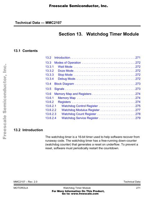 MMC2107 - Freescale Semiconductor