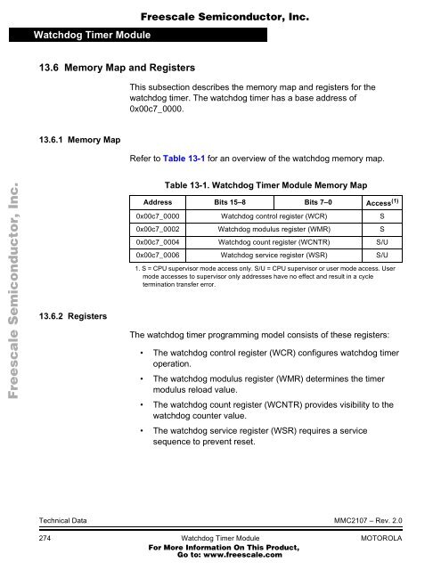 MMC2107 - Freescale Semiconductor