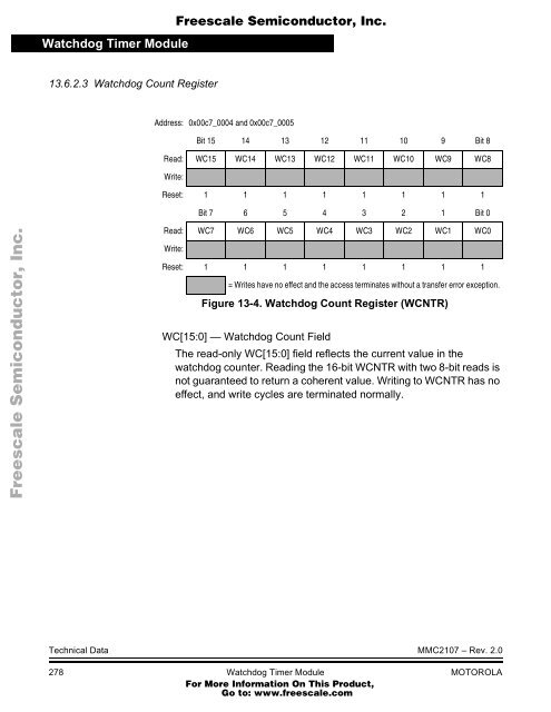 MMC2107 - Freescale Semiconductor