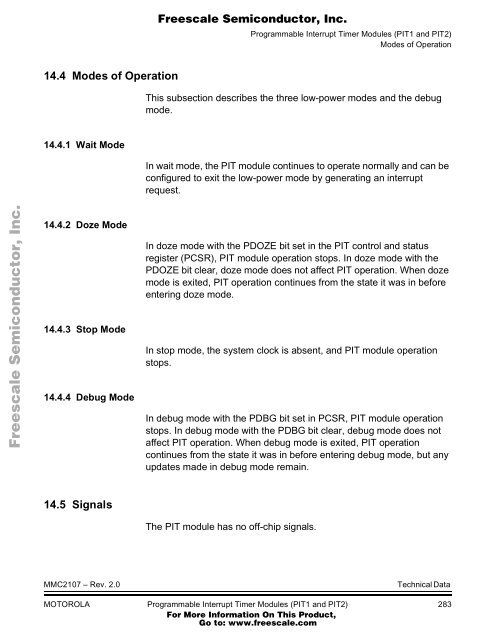 MMC2107 - Freescale Semiconductor